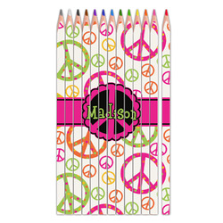 Peace Sign Colored Pencils (Personalized)