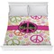Peace Sign Comforter - Full / Queen (Personalized)