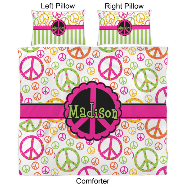 Peace Sign Comforter Set - King - Approval