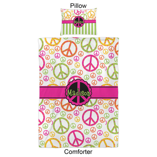 Peace Sign Comforter Set - Twin XL - Approval