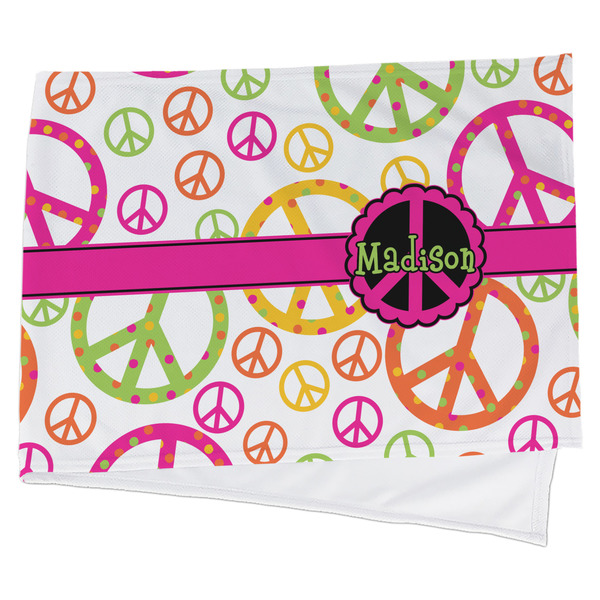 Custom Peace Sign Cooling Towel (Personalized)