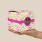 Peace Sign Cube Favor Gift Box - On Hand - Scale View