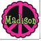 Peace Sign Custom Shape Iron On Patches - L - APPROVAL