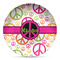Peace Sign DecoPlate Oven and Microwave Safe Plate - Main