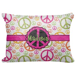 Peace Sign Decorative Baby Pillowcase - 16"x12" (Personalized)