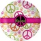 Peace Sign Dinner Set - 4 Pc (Personalized)