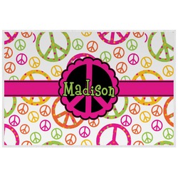 Peace Sign Laminated Placemat w/ Name or Text