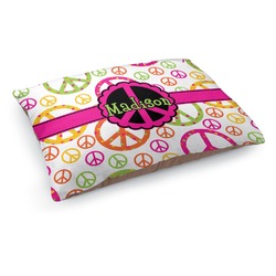 Peace Sign Dog Bed - Medium w/ Name or Text
