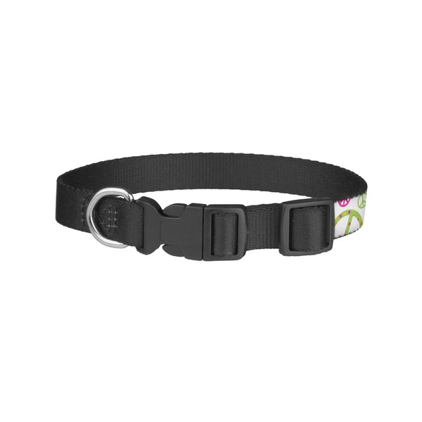 Peace Sign Dog Collar - Small - Back