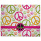 Peace Sign Dog Food Mat - Large without Bowls