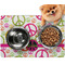 Peace Sign Dog Food Mat - Small LIFESTYLE