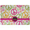 Peace Sign Dog Food Mat - Small without bowls