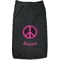 Peace Sign Black Pet Shirt (Personalized)