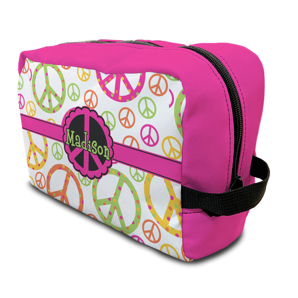 Custom Peace Sign Toiletry Bag / Dopp Kit (Personalized)