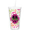 Peace Sign Double Wall Tumbler with Straw (Personalized)