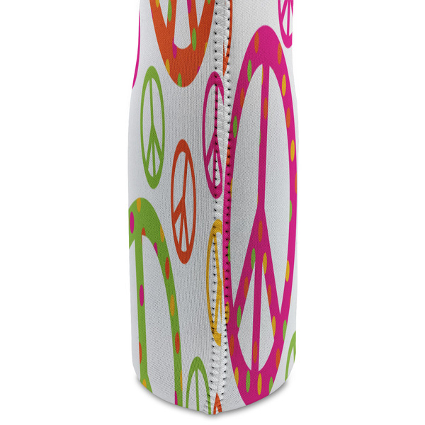 Peace Sign Double Wine Tote - DETAIL 2 (new)