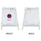 Peace Sign Drawstring Backpacks - Sweatshirt Fleece - Single Sided - APPROVAL