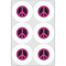 Peace Sign Drink Topper - Large - Set of 6