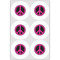 Peace Sign Drink Topper - XLarge - Set of 6