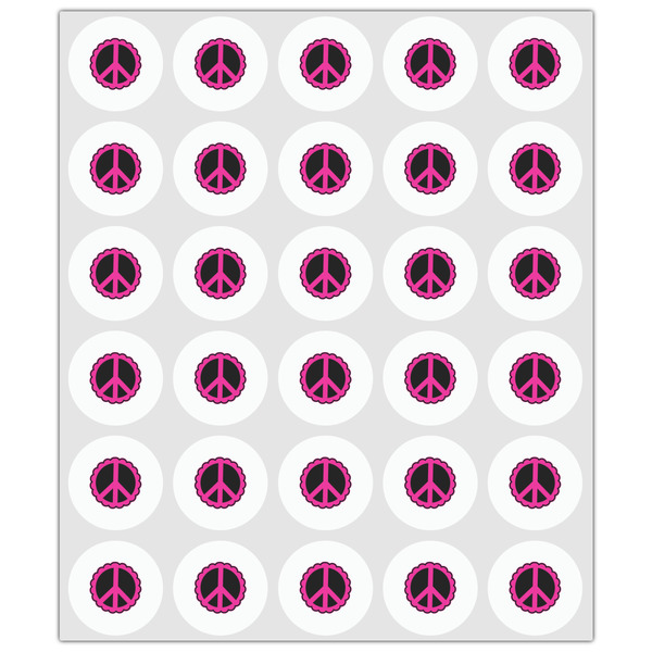 Peace Sign Drink Topper - XSmall - Set of 30