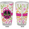 Peace Sign Pint Glass - Full Color - Front & Back Views