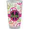 Peace Sign Pint Glass - Full Color - Front View