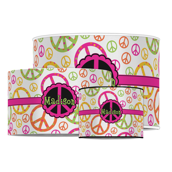 Peace Sign Drum Lampshades - MAIN