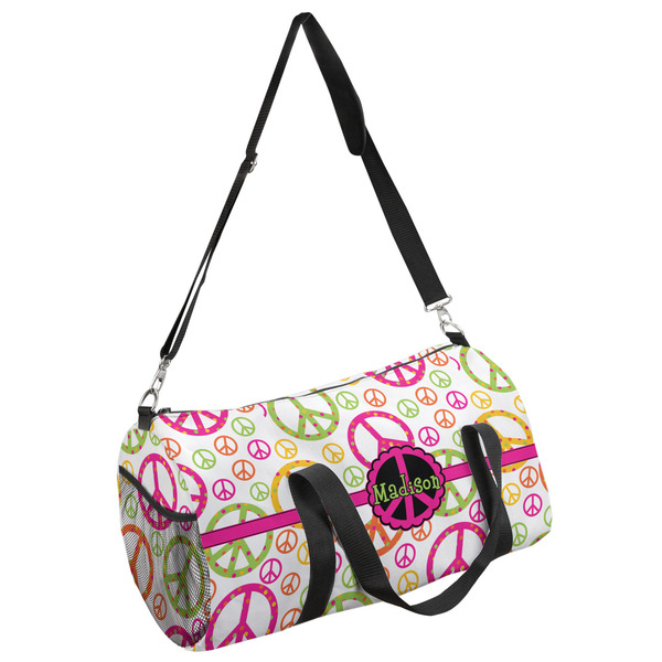 Custom Peace Sign Duffel Bag - Large (Personalized)
