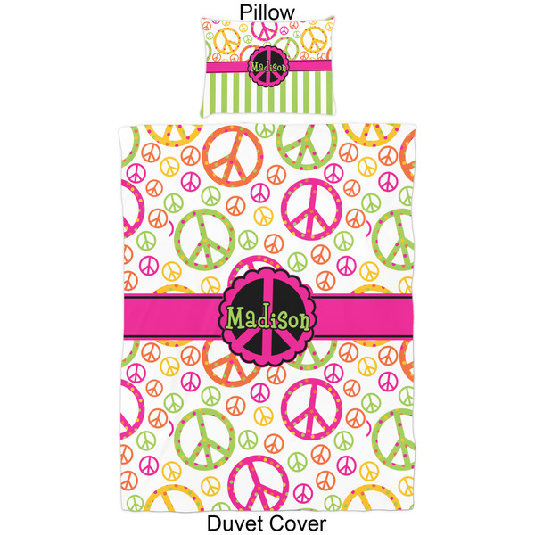 Peace Sign Duvet Cover Set - Twin - Approval