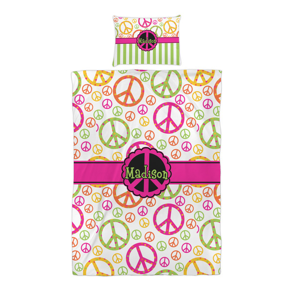 Peace Sign Duvet Cover Set - Twin XL - Alt Approval