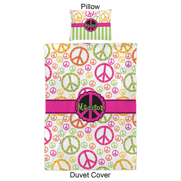 Peace Sign Duvet Cover Set - Twin XL - Approval