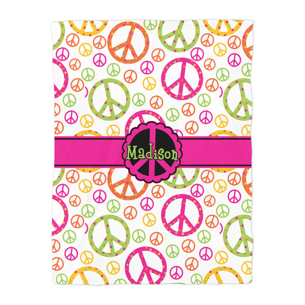 Peace Sign Duvet Cover - Twin - Front