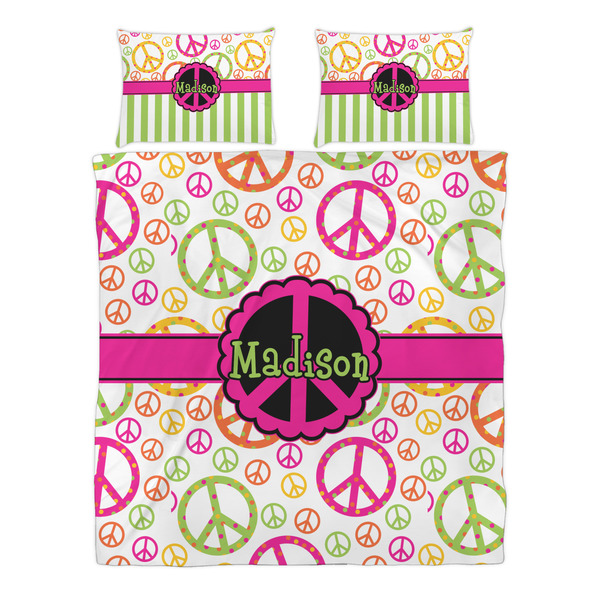Peace Sign Duvet cover Set - Queen - Alt Approval