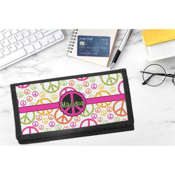 Peace Sign DyeTrans Checkbook Cover - LIFESTYLE