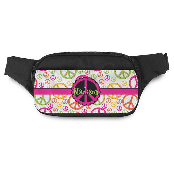 Custom Peace Sign Fanny Pack - Modern Style (Personalized)