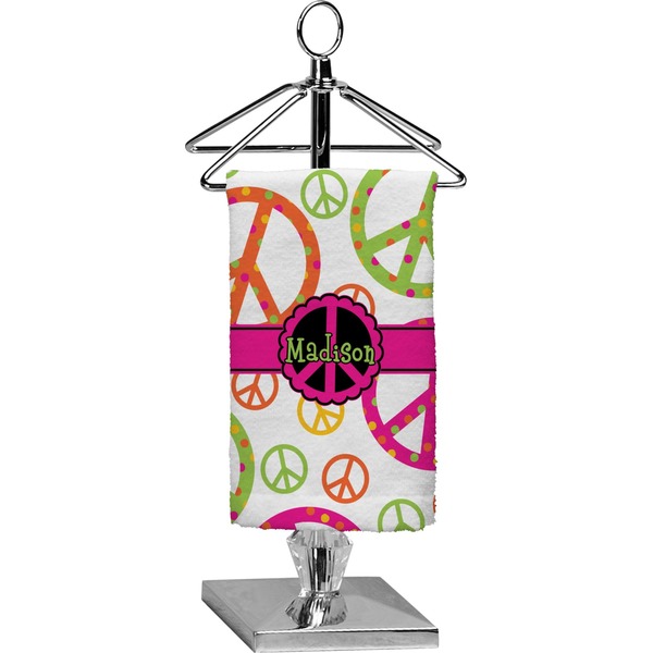 Custom Peace Sign Finger Tip Towel - Full Print (Personalized)