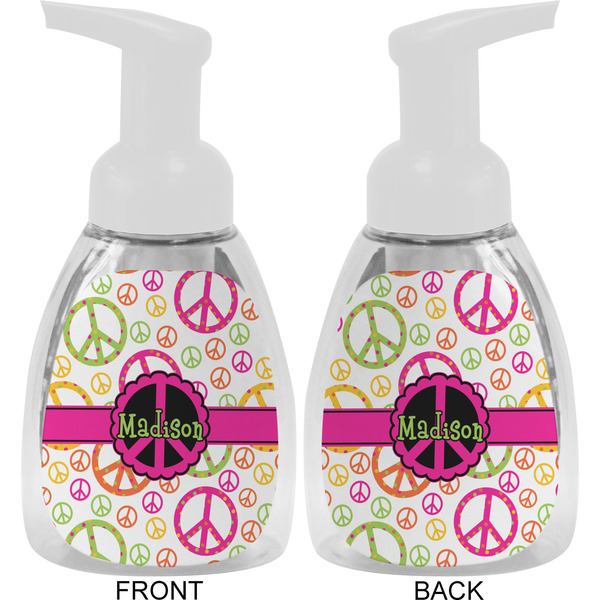 Peace Sign Foam Soap Bottle Approval - White