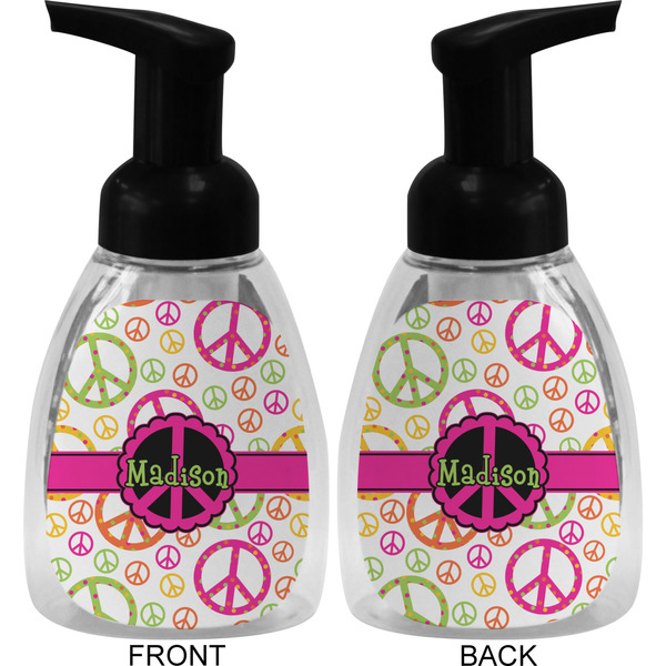 Peace Sign Foam Soap Bottle (Front & Back)