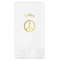 Peace Sign Guest Napkins - Foil Stamped (Personalized)