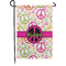 Peace Sign Small Garden Flag - Single Sided w/ Name or Text