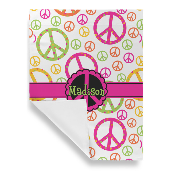 Peace Sign Garden Flags - Large - Single Sided - FRONT FOLDED