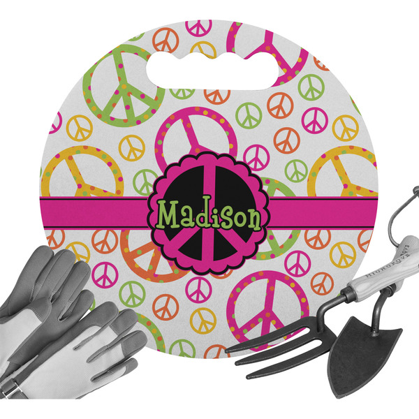 Custom Peace Sign Gardening Knee Cushion (Personalized)