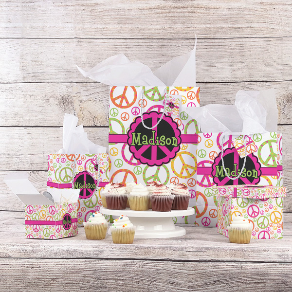 Peace Sign Gift Bags - In Context