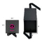 Peace Sign Gift Boxes with Magnetic Lid - Black - Open & Closed