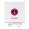 Peace Sign Gift Boxes with Magnetic Lid - White - Approval