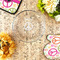 Peace Sign Glass Pie Dish - LIFESTYLE