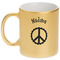 Peace Sign Gold Mug - Main