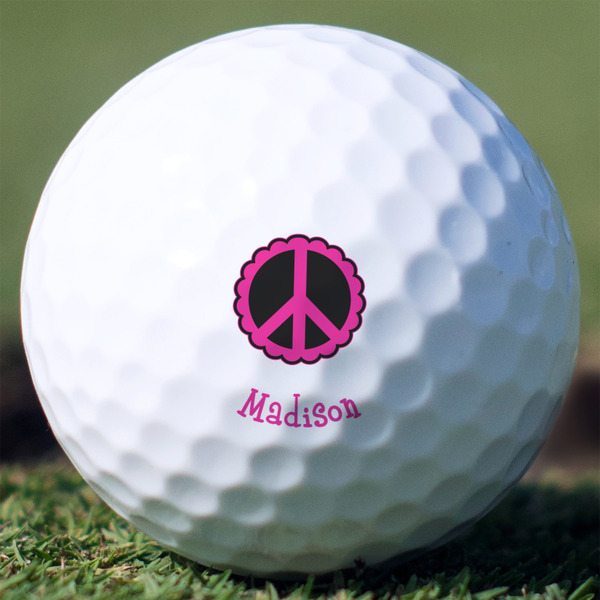 Custom Peace Sign Golf Balls