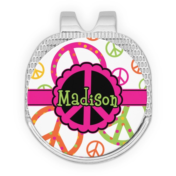 Peace Sign Golf Ball Hat Marker Hat Clip