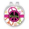 Peace Sign Golf Ball Marker - Hat Clip - Silver